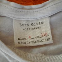 Блуза ZARA 116 см, снимка 3 - Детски Блузи и туники - 25972019