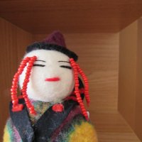  Автентична сувенирна кукла от филц-Монголия, снимка 3 - Други ценни предмети - 22317695