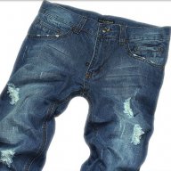 D&G Dolce and Gabbana Denim Leather Plate Мъжки Дънки size 46 (30), снимка 4 - Дънки - 6768882