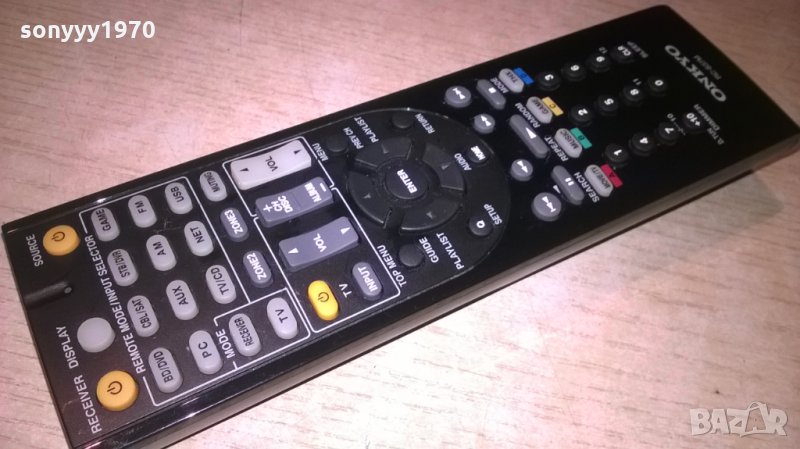 Remote Control for Onkyo Tx NR818 TX NR5010 TX NR616 RC 837M, снимка 1