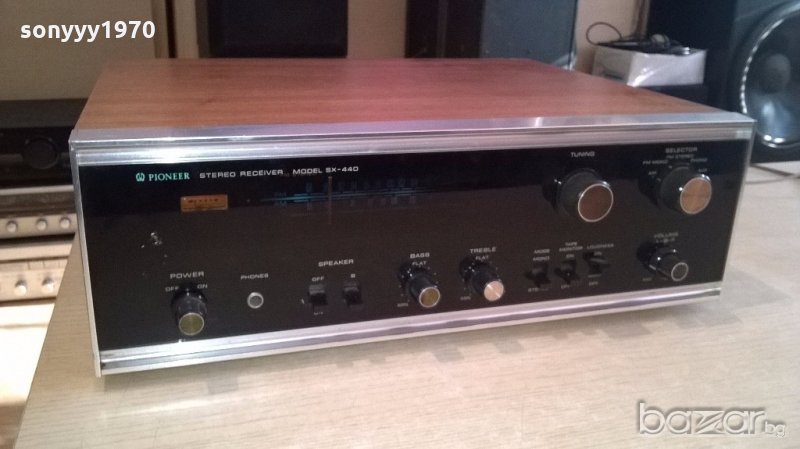 pioneer sx-440-stereo receiver-made in japan-внос англия, снимка 1