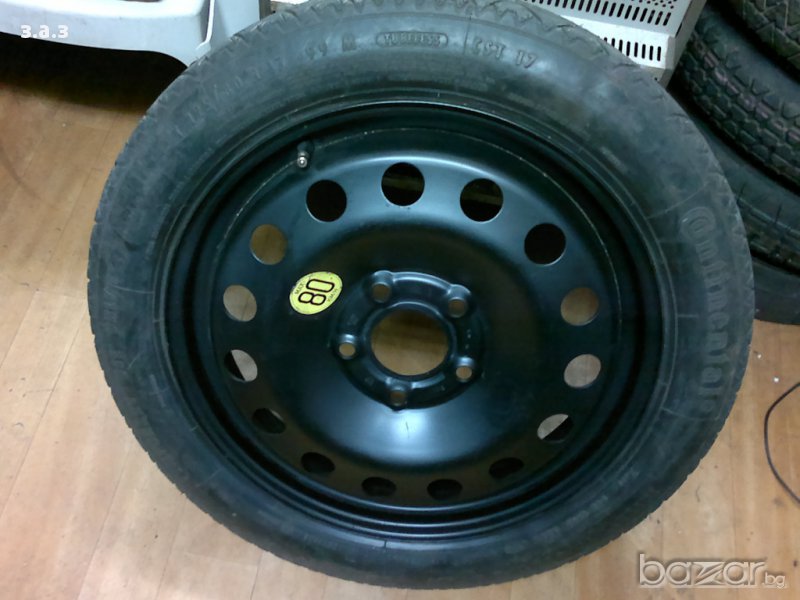 Резервна гума патерица 16 и 17 цола за опел инсигния, бмв е90, е46, е60 5x120 , снимка 1