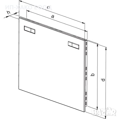 РЕВИЗИОННА ВРАТИЧКА ИНОКС - ГОЛЯМА, снимка 4 - Строителни материали - 22198394