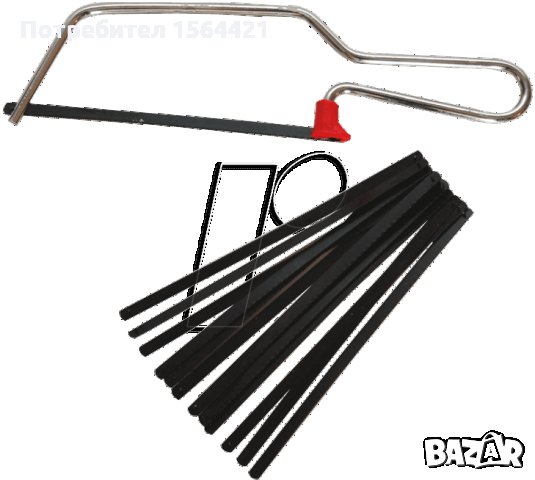 мини трион, лък за прецизно рязане Perel-Белгия, 12 остриета, снимка 3 - Градинска техника - 25476189