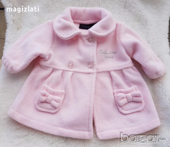Поларено палтенце 0-3 месеца, снимка 1 - Бебешки рокли - 17185488