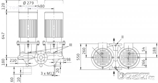 Помпа -  Wilo - DL100/250-5,5/4, снимка 10 - Водни помпи - 19717618