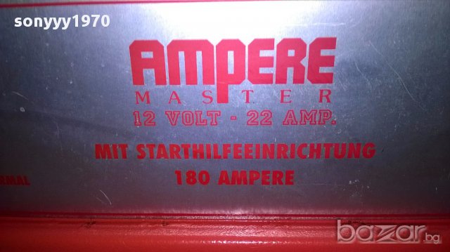 Absaar-ampere master 12volts/22amp+start 180ampere-внос швеицария, снимка 8 - Аксесоари и консумативи - 15440073