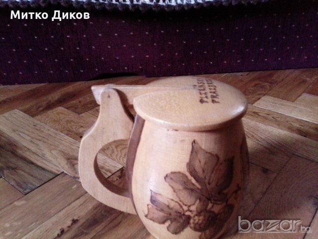 Чещка халба бира дървена, снимка 7 - Декорация за дома - 18605172