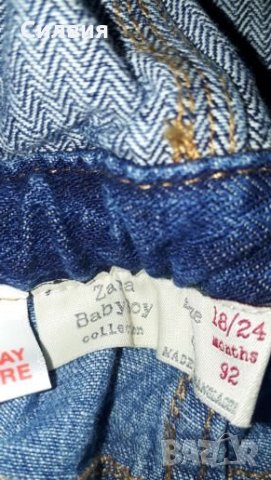 Детски дънков гащеризон на Zara,размер 92, снимка 2 - Бебешки гащеризони - 25381361