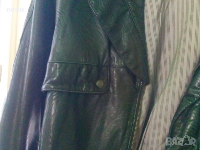 Кожено яке дизайнерско, снимка 4 - Якета - 24722115