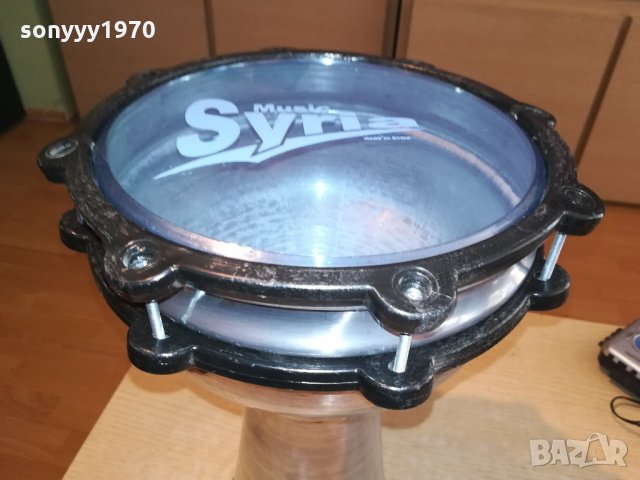 ГОЛЯМА-Нова тарамбука-40х25см-алуминиева и маркова от сирия, снимка 2 - Ударни инструменти - 21620741