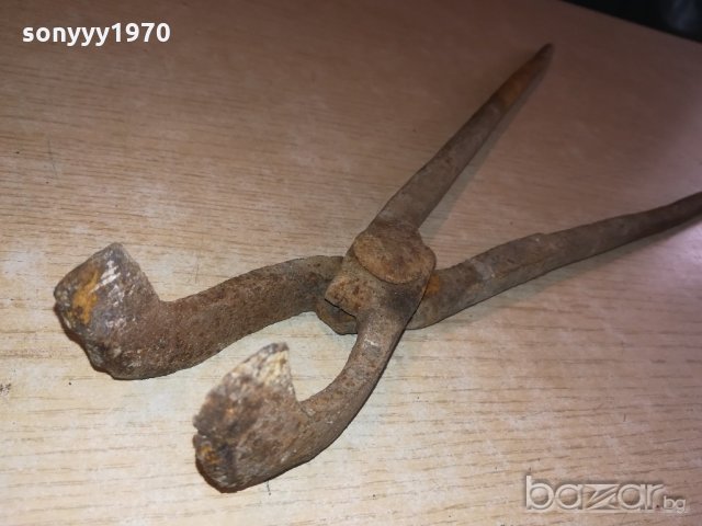 поръчани-извити ковашки клещи-47см, снимка 8 - Клещи - 21094525