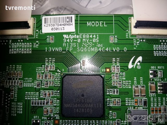 T-CON BOARD 13VNB_FP_SQ60MB4C4LV0.0 , снимка 2 - Части и Платки - 20342961