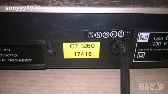 dual cv1260 stereo tuner-made in germany-внос швеицария, снимка 14 - Ресийвъри, усилватели, смесителни пултове - 21946126