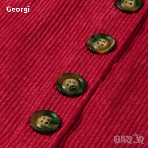 Червена пола., снимка 5 - Поли - 24481375