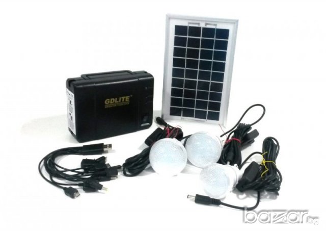 Соларна осветителна система комплект GD LITE GD-8017, снимка 3 - Къмпинг осветление - 12707853