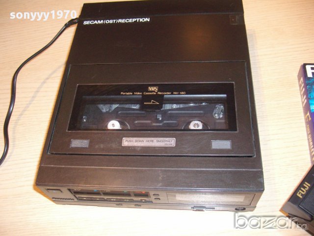 panasonic nv-180 portable cassette recorder-vhs-внос швеицария, снимка 15 - Плейъри, домашно кино, прожектори - 12095695