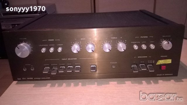 §dual cv1400 amplifier 2x75w-made in germany-от швеицария, снимка 3 - Ресийвъри, усилватели, смесителни пултове - 18431469