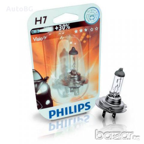 Халогенна лампа Philips H7 +30 Vizion 12 V / 55 W, снимка 1 - Аксесоари и консумативи - 13659772