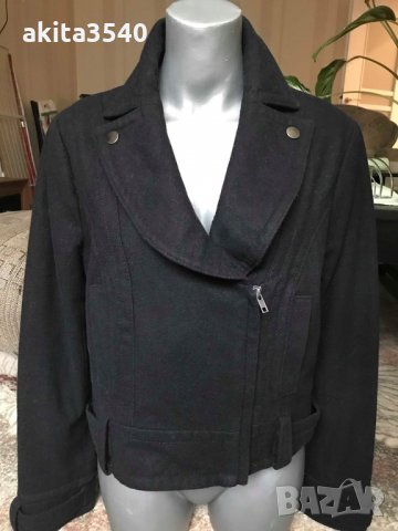 Късо черно палто, снимка 6 - Палта, манта - 24291665