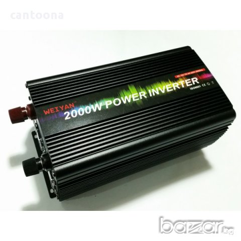 Weiyan Инвертор преобразувател от 2000 w 24v / 12 v на 220 v,за кола, снимка 5 - Аксесоари и консумативи - 13066576