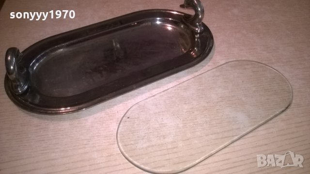 чиния/поднос-31х16х6см с лебеди-внос франция, снимка 10 - Колекции - 26171179