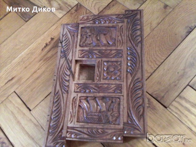 Дърворезба с две лица, снимка 2 - Декорация за дома - 18984977