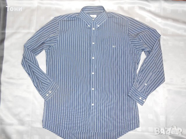 Риза с дълъг ръкав Lacoste -размер 40, снимка 8 - Ризи - 22029424