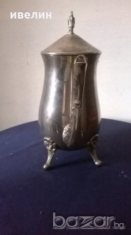 посребрена метална кана, снимка 5 - Антикварни и старинни предмети - 20340305