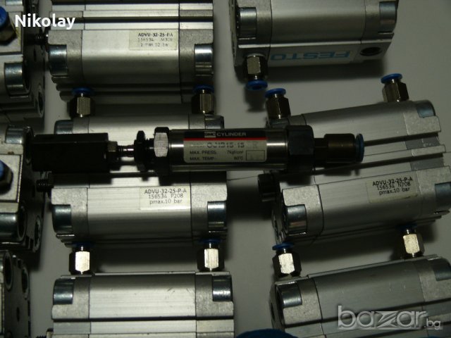 FESTO,SMC,CAMOZZI, пневматика, цилиндри, разпределител, клапани, конектори, снимка 2 - Резервни части за машини - 18415325