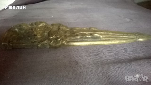 стара барокова апликация , снимка 2 - Антикварни и старинни предмети - 25318118