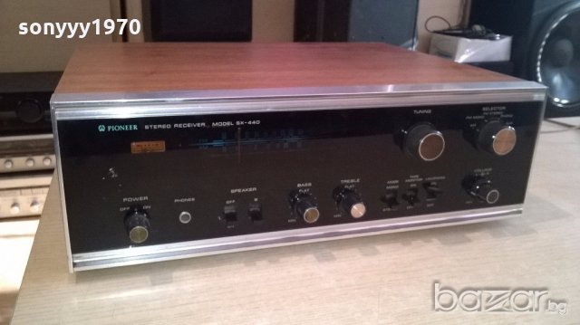 pioneer sx-440-stereo receiver-made in japan-внос англия, снимка 1 - Ресийвъри, усилватели, смесителни пултове - 19843547