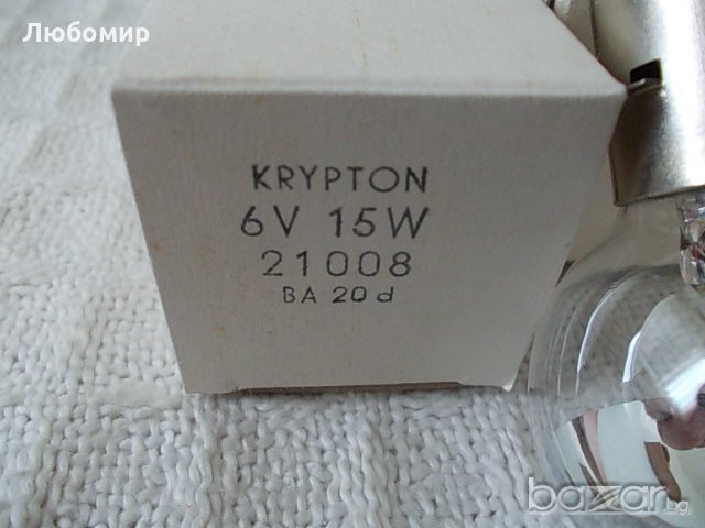 Лампа 6v 15w KRYPTON, снимка 2 - Лаборатория - 18428106