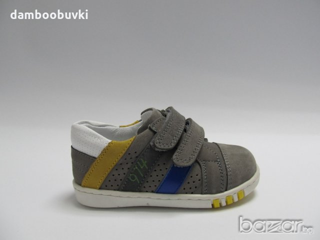 Спортни обувки PONKI естествена кожа в сиво 22/25, снимка 2 - Детски маратонки - 21264013