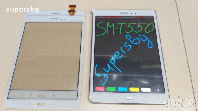 Тъч срийн за Samsung Galaxy Tab A SM-T550 SM-T551 SM-T555 T550 T551 T555 Touch Screen Digitizer , снимка 7 - Таблети - 24377583