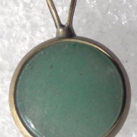 Комплект зелен Авантюрин, снимка 1 - Колиета, медальони, синджири - 24552407
