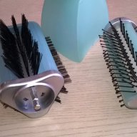 Ел четка за коса с зарядно и акумулатор с 3 приставки-от швеицария, снимка 3 - Преси за коса - 16956287