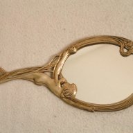 Старинно огледало стил сецесион, снимка 3 - Антикварни и старинни предмети - 17246254