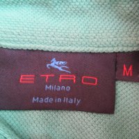 ETRO мъжка тениска размер М по етикет. (Но отговаря на размер S.), снимка 3 - Тениски - 25913434