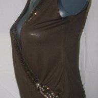 Декорирана блузка с прекръстосанa предница "LIST" / унисайз, снимка 3 - Корсети, бюстиета, топове - 15056511