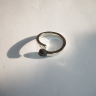 сребърен  пръстен "кибритена клечка", снимка 6 - Пръстени - 10899011