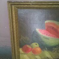 стара картина-натюрморт с плодове, снимка 2 - Картини - 18647016