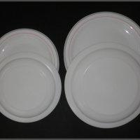 Комплект  „3+3” чинии,от френски аркопал, снимка 5 - Чинии - 23177012