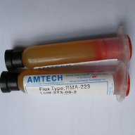 Amtech RMA-223 Флюс flux паста за запояване ребол на BGA SMD чипове, снимка 2 - Други инструменти - 10969486