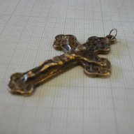 Кръст бронзов стар - 10,9 гр., снимка 3 - Други ценни предмети - 10250935