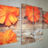 Картина Оранжев цветя #154, снимка 2 - Картини - 11341442