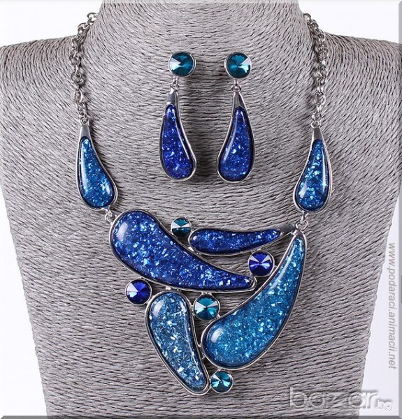 ВОДНИ КАПКИ – КОМПЛЕКТ БИЖУТА, снимка 1