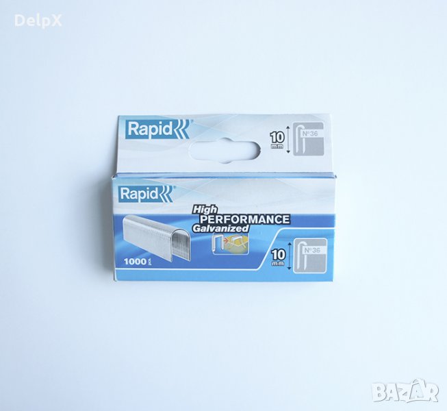 Скоба за такер за кабел 36 RAPID 10×7,7mm 1000бр., снимка 1