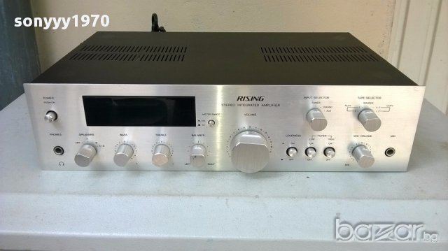 rising sc-3 stereo amplifier-made in japan-250watts-внос швеицария, снимка 2 - Ресийвъри, усилватели, смесителни пултове - 18166664