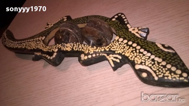 Ретро музикален инструмент-31/9см-внос швеицария, снимка 2 - Антикварни и старинни предмети - 16519664